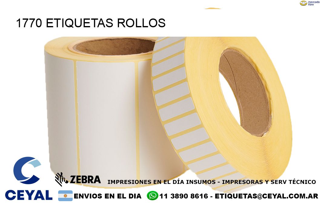 1770 etiquetas rollos