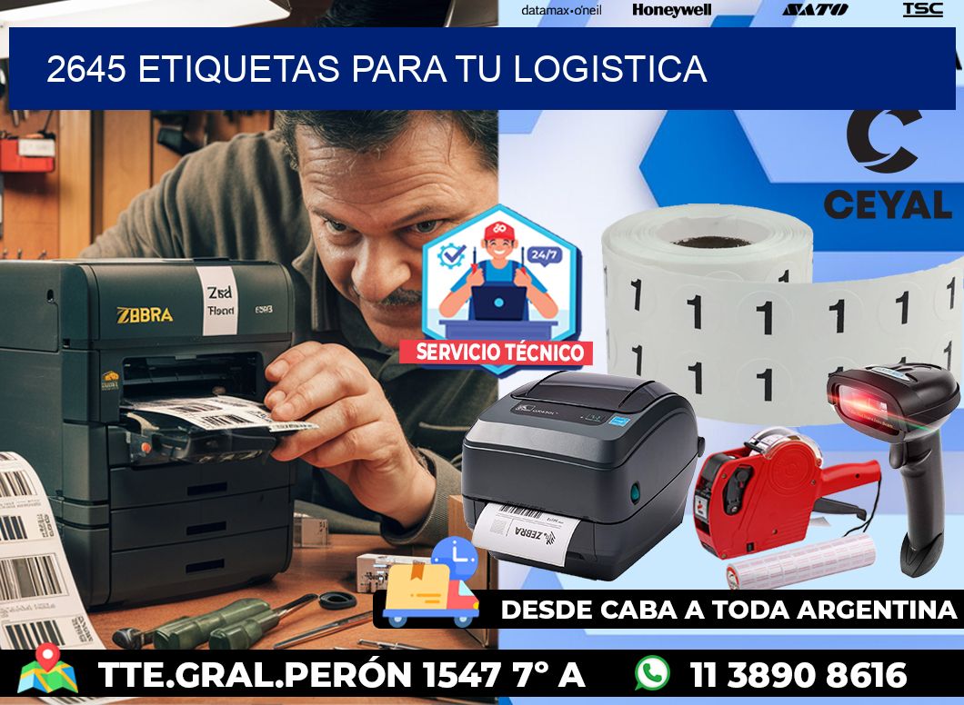 2645 etiquetas para tu logistica