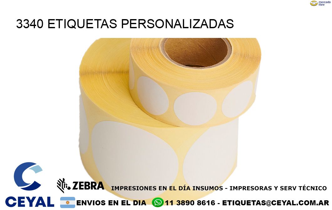 3340 Etiquetas personalizadas