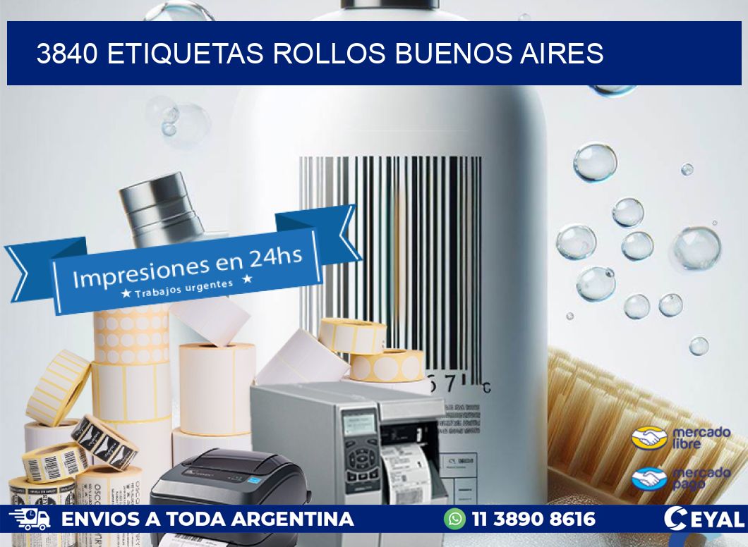 3840 etiquetas rollos buenos aires