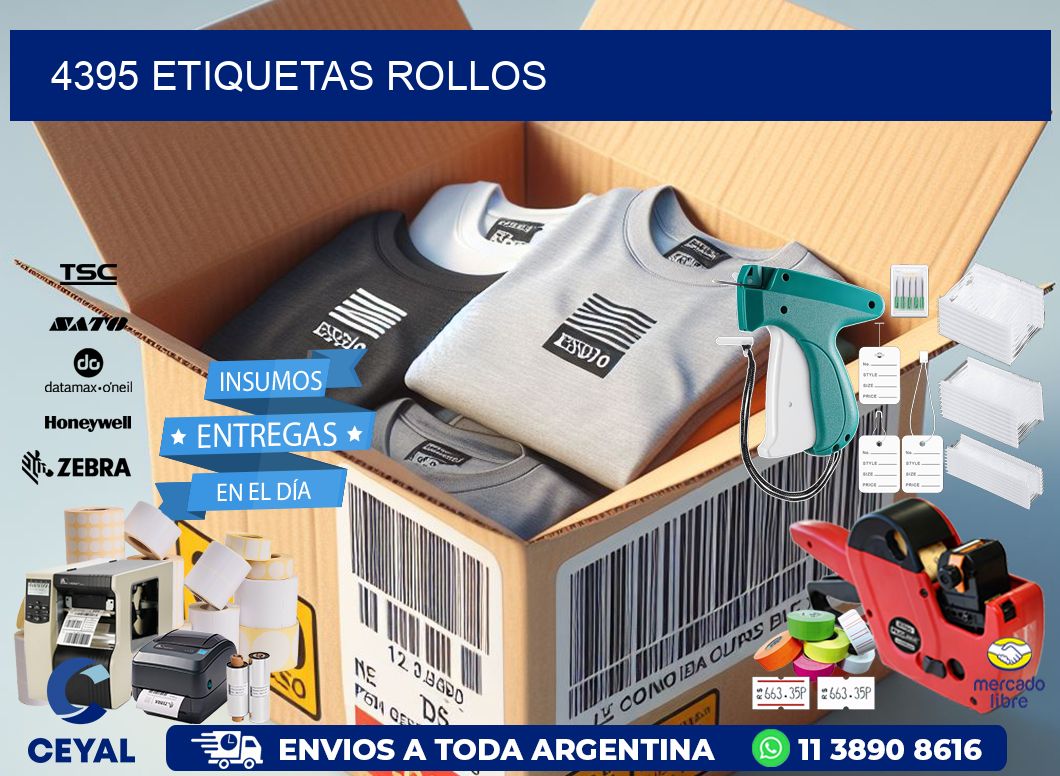 4395 Etiquetas rollos