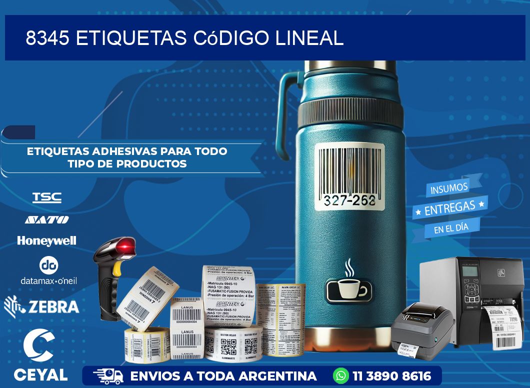 8345 Etiquetas código lineal