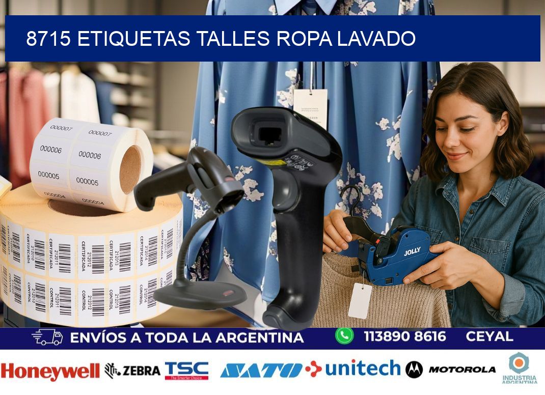 8715 ETIQUETAS TALLES ROPA LAVADO