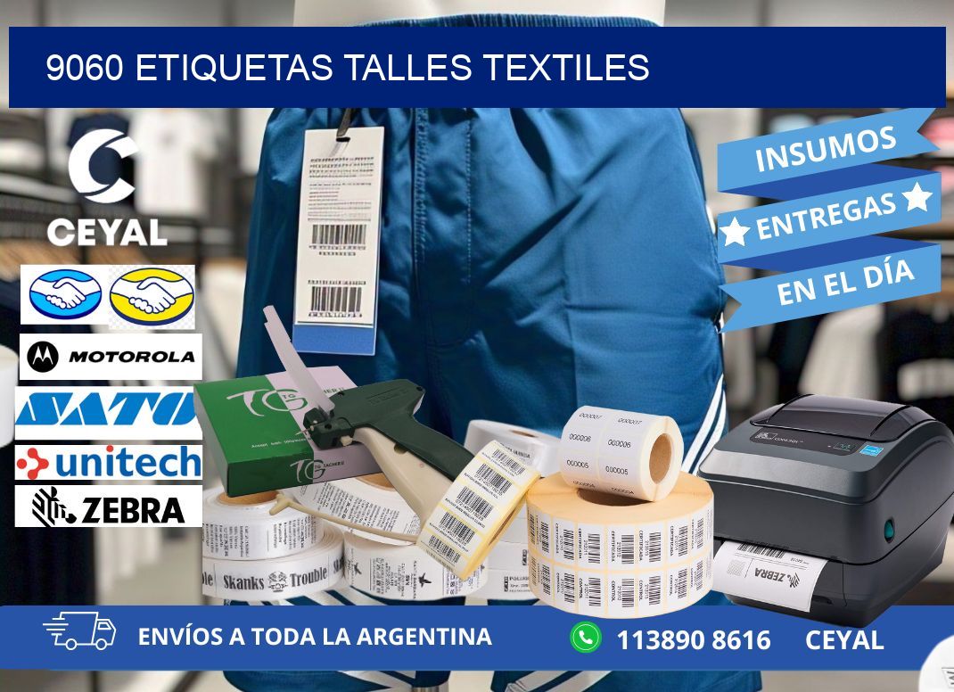 9060 ETIQUETAS TALLES TEXTILES
