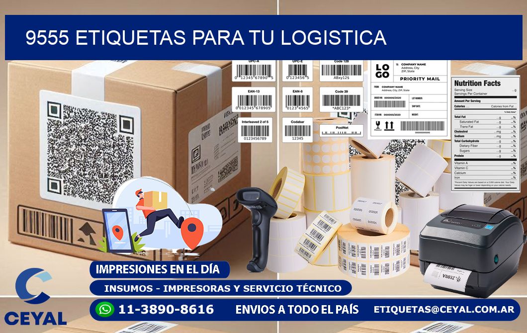 9555 etiquetas para tu logistica