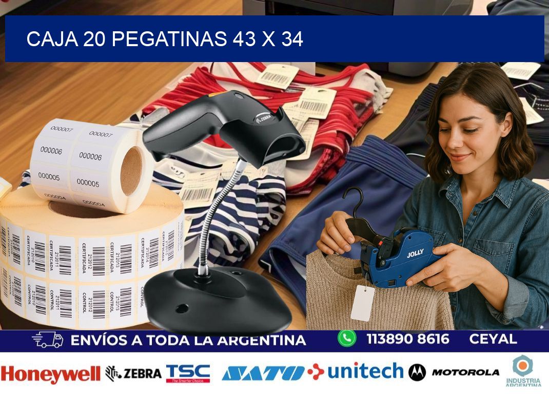 CAJA 20 PEGATINAS 43 x 34