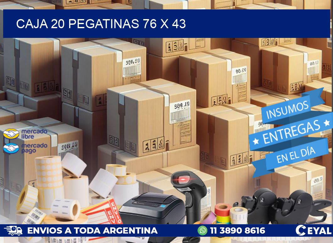 CAJA 20 PEGATINAS 76 x 43