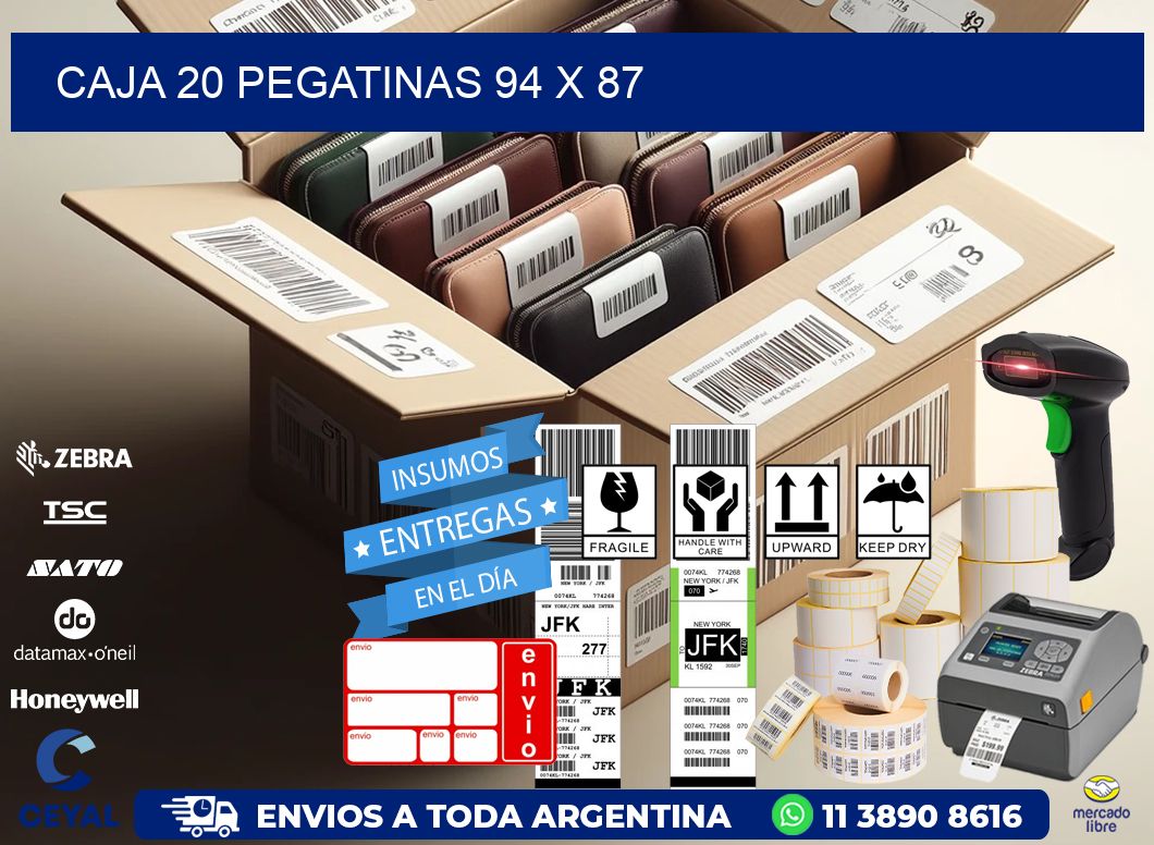 CAJA 20 PEGATINAS 94 x 87