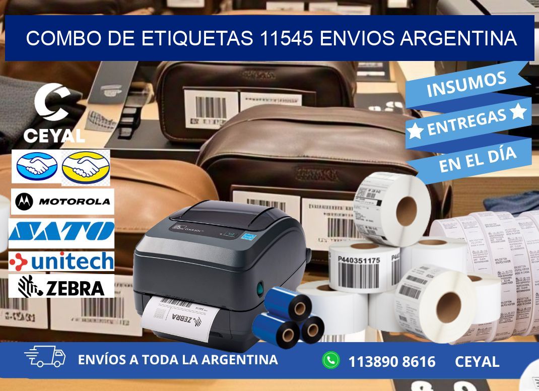 Combo de etiquetas 11545 ENVIOS ARGENTINA