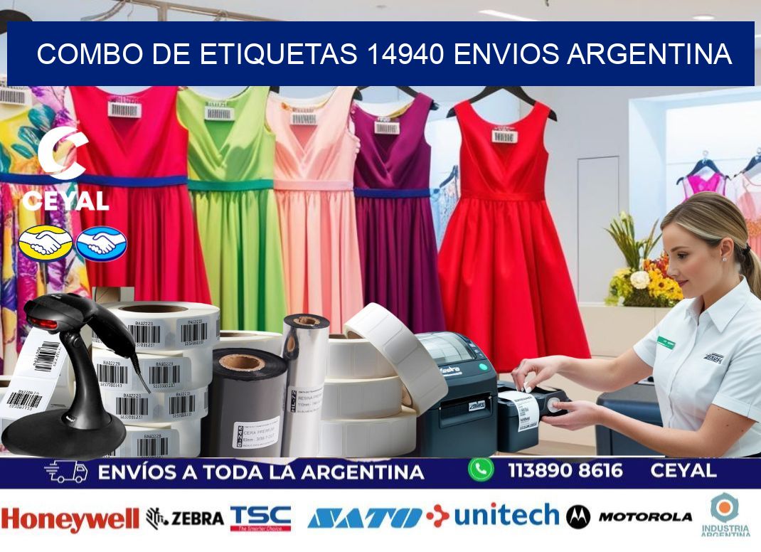 Combo de etiquetas 14940 ENVIOS ARGENTINA