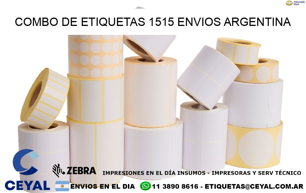 Combo de etiquetas 1515 ENVIOS ARGENTINA