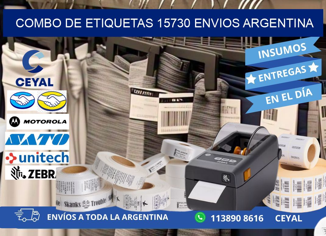 Combo de etiquetas 15730 ENVIOS ARGENTINA