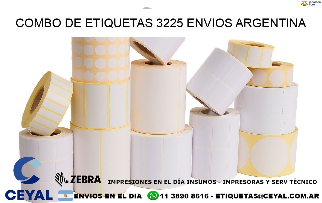 Combo de etiquetas 3225 ENVIOS ARGENTINA