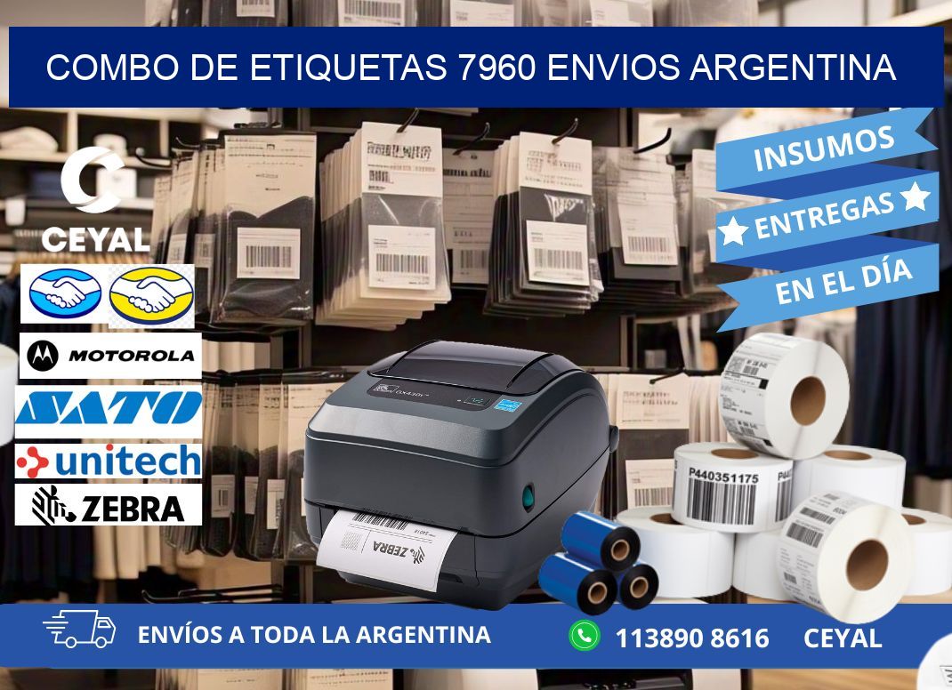 Combo de etiquetas 7960 ENVIOS ARGENTINA