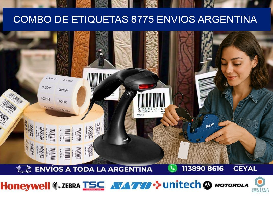 Combo de etiquetas 8775 ENVIOS ARGENTINA