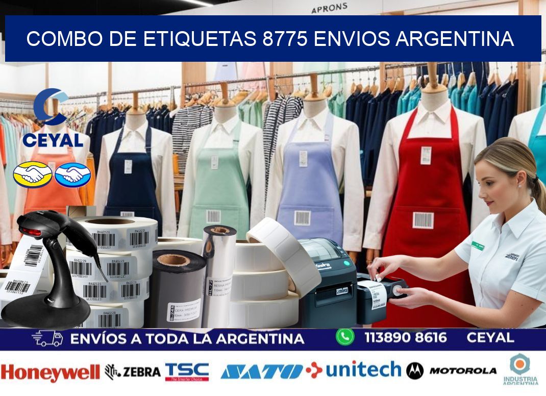 Combo de etiquetas 8775 ENVIOS ARGENTINA