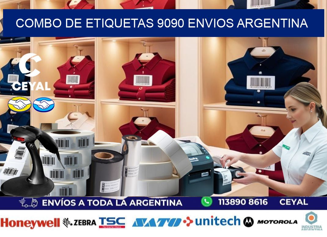 Combo de etiquetas 9090 ENVIOS ARGENTINA
