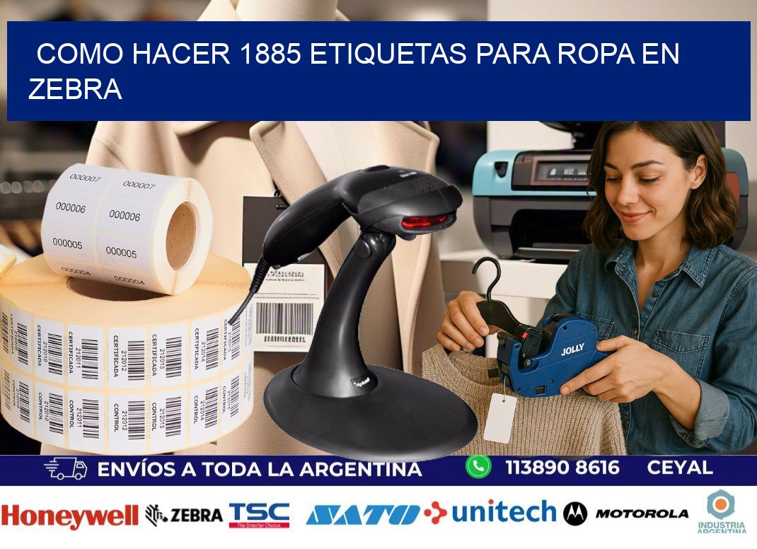 Como hacer 1885 etiquetas para ropa en zebra