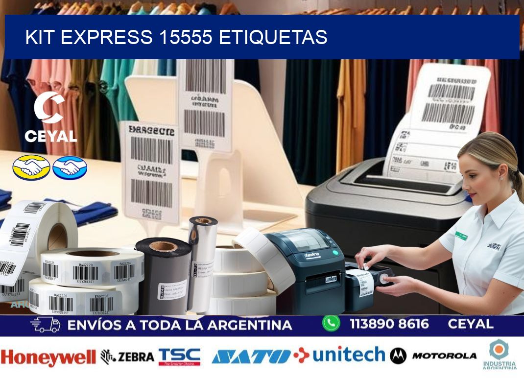 Kit express 15555 etiquetas