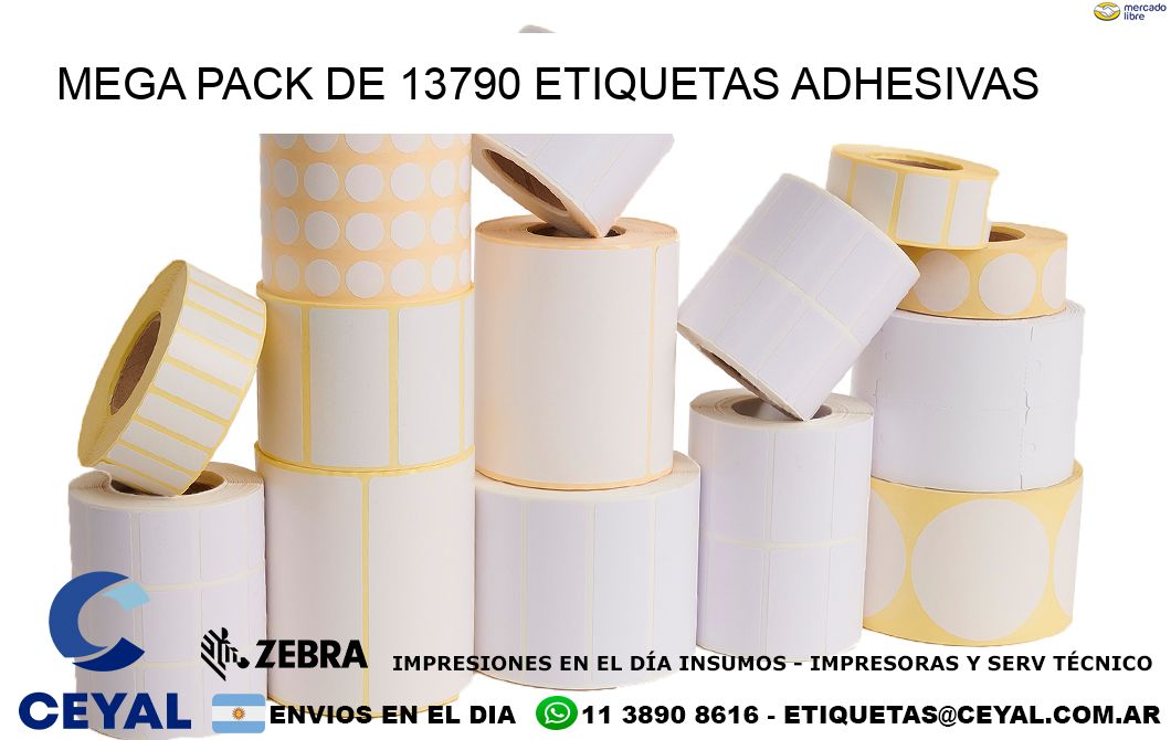 Mega pack de 13790 etiquetas adhesivas