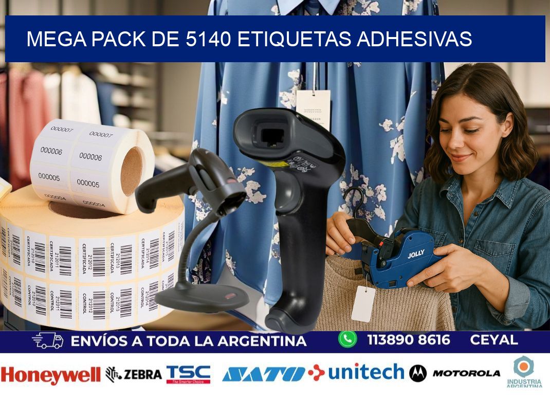 Mega pack de 5140 etiquetas adhesivas