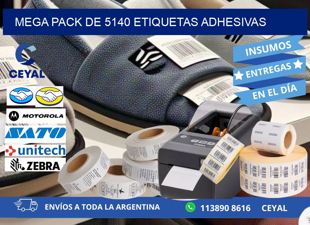 Mega pack de 5140 etiquetas adhesivas