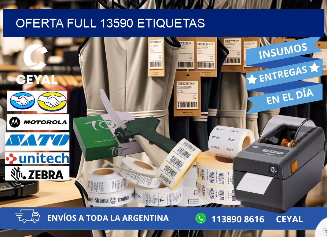 Oferta full 13590 etiquetas