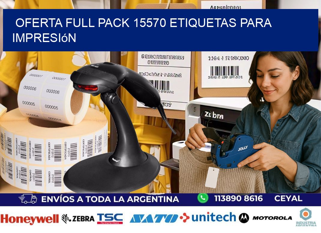 Oferta full pack 15570 etiquetas para impresión
