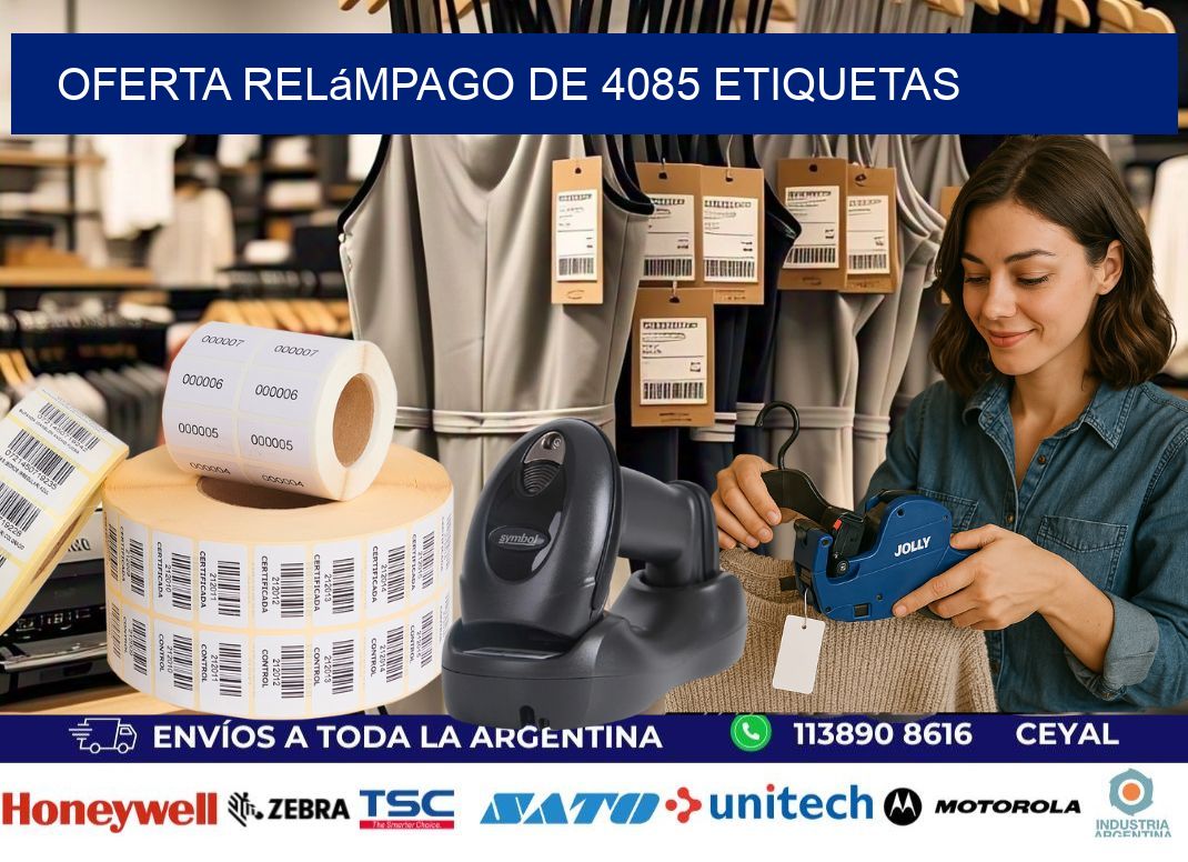Oferta relámpago de 4085 etiquetas