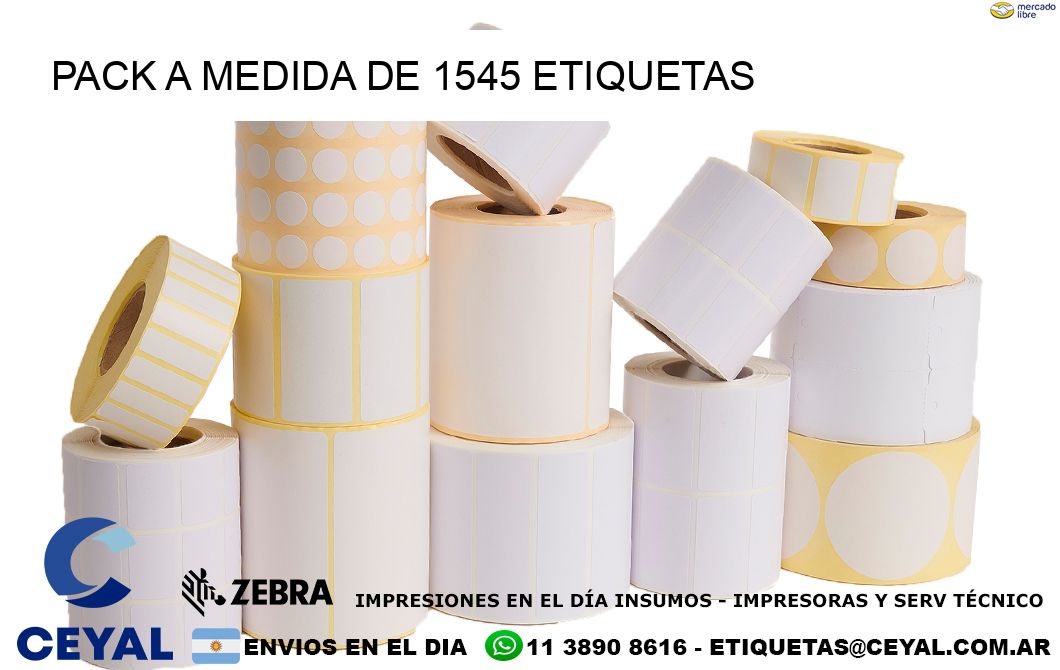 Pack a medida de 1545 etiquetas