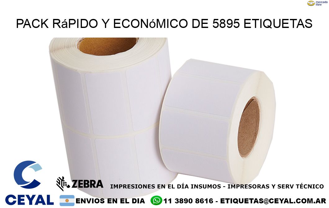 Pack rápido y económico de 5895 etiquetas