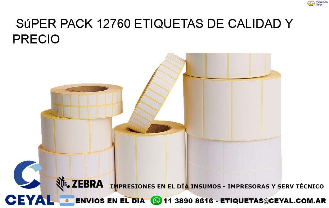 Súper pack 12760 etiquetas de calidad y precio