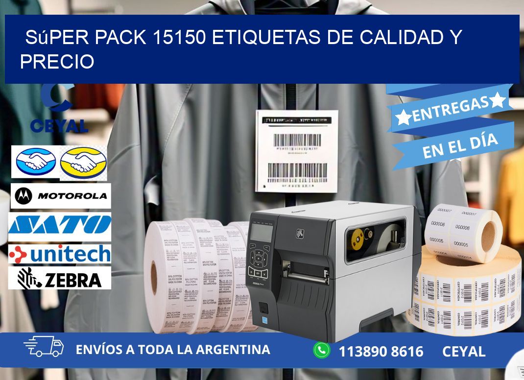 Súper pack 15150 etiquetas de calidad y precio