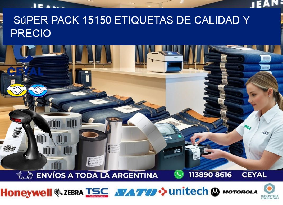 Súper pack 15150 etiquetas de calidad y precio