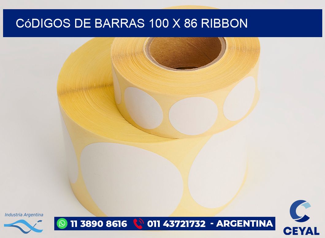 Códigos de Barras 100 x 86 ribbon