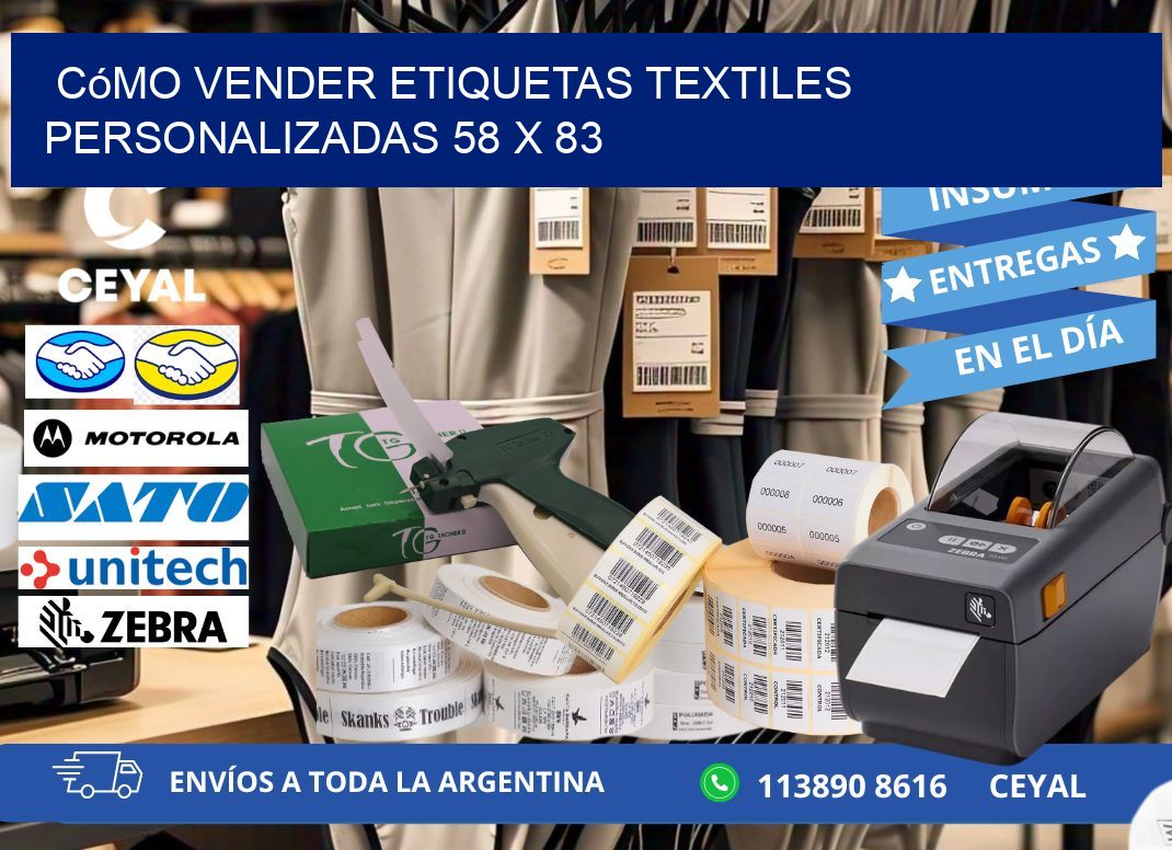 Cómo Vender Etiquetas Textiles Personalizadas 58 x 83