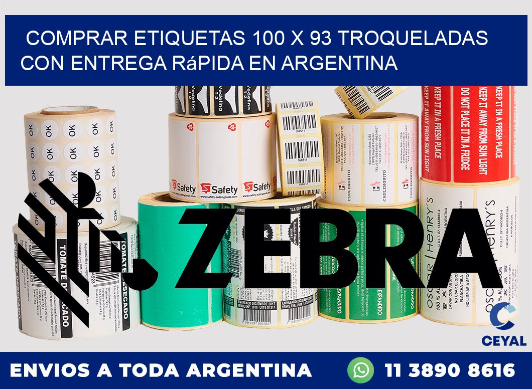 Comprar etiquetas 100 x 93 troqueladas con entrega rápida en Argentina