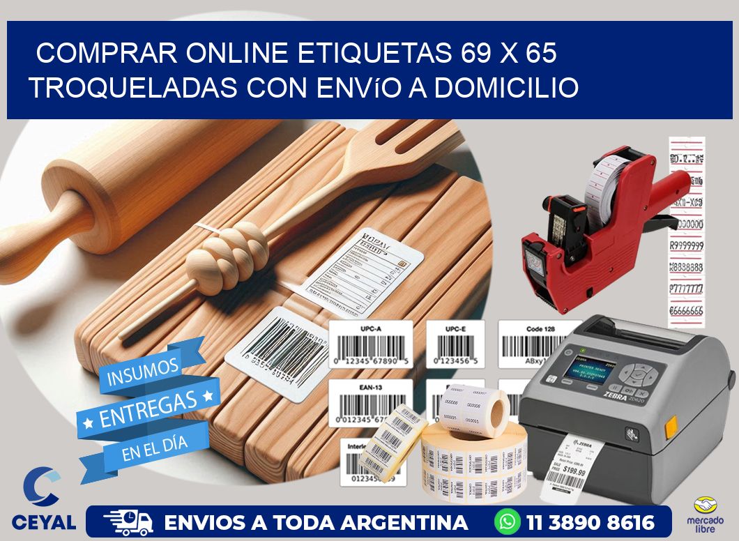 Comprar online etiquetas 69 x 65 troqueladas con envío a domicilio
