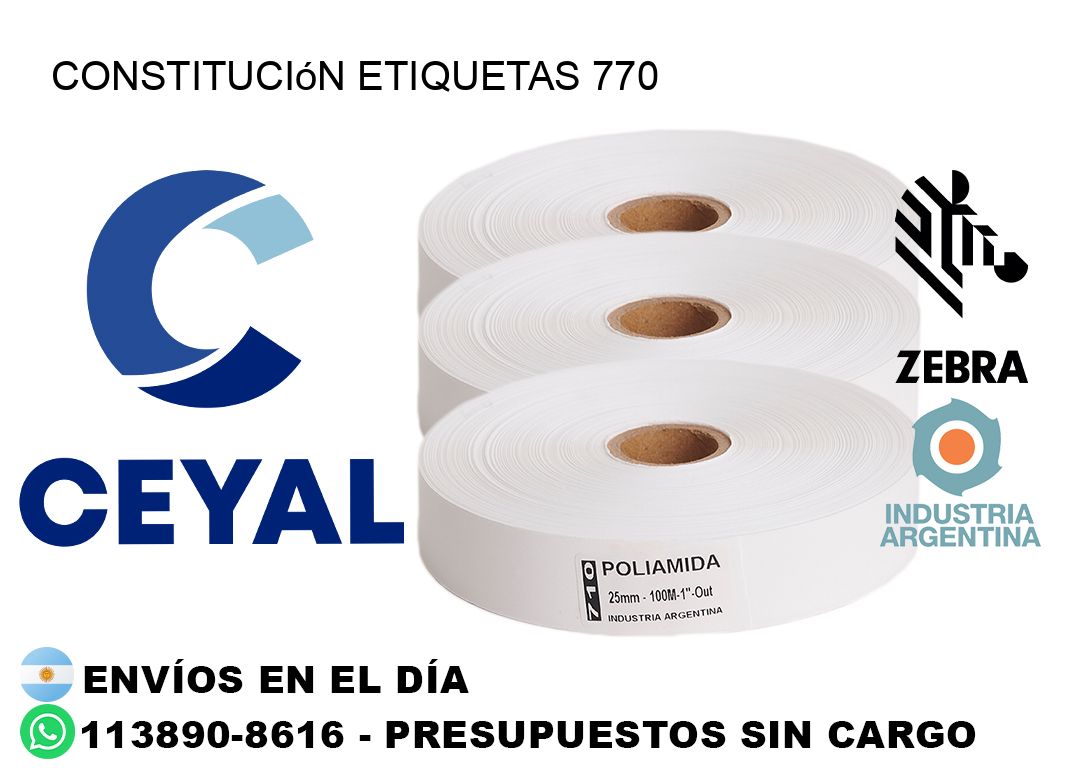 Constitución etiquetas 770