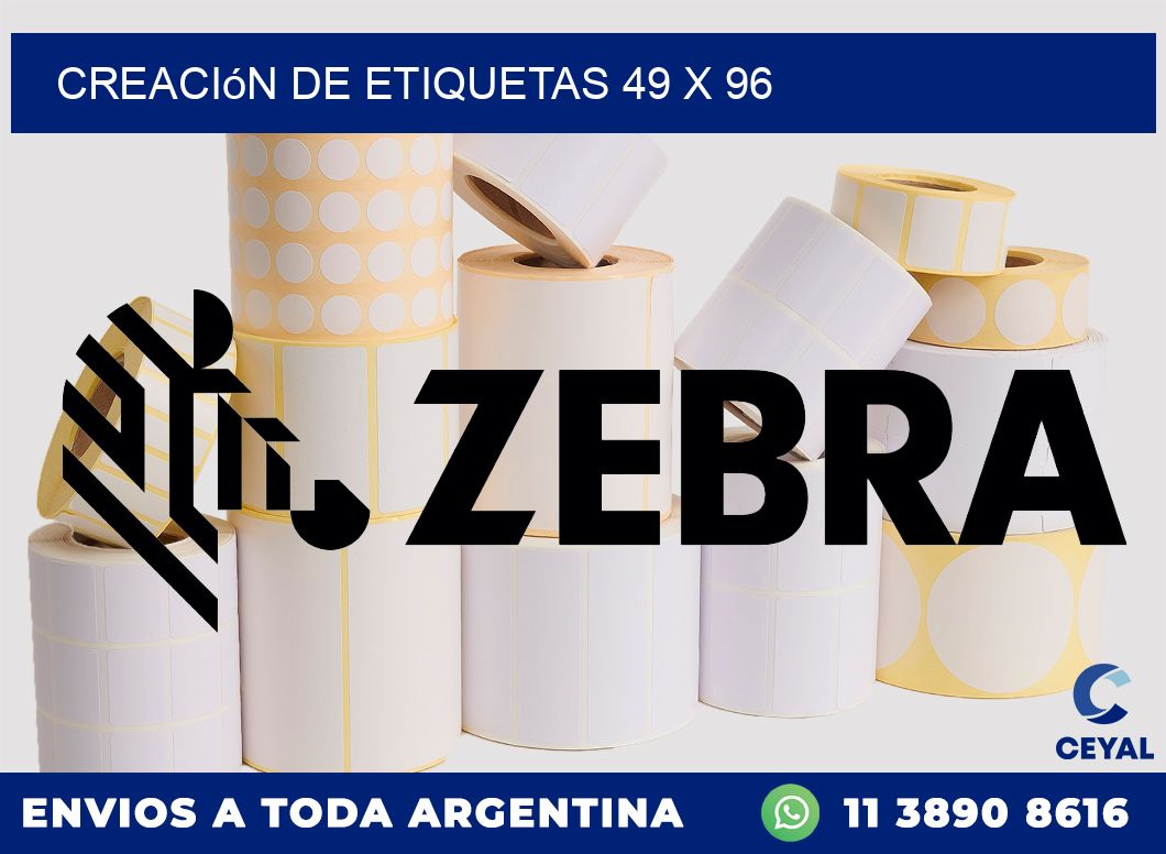 Creación de etiquetas 49 x 96