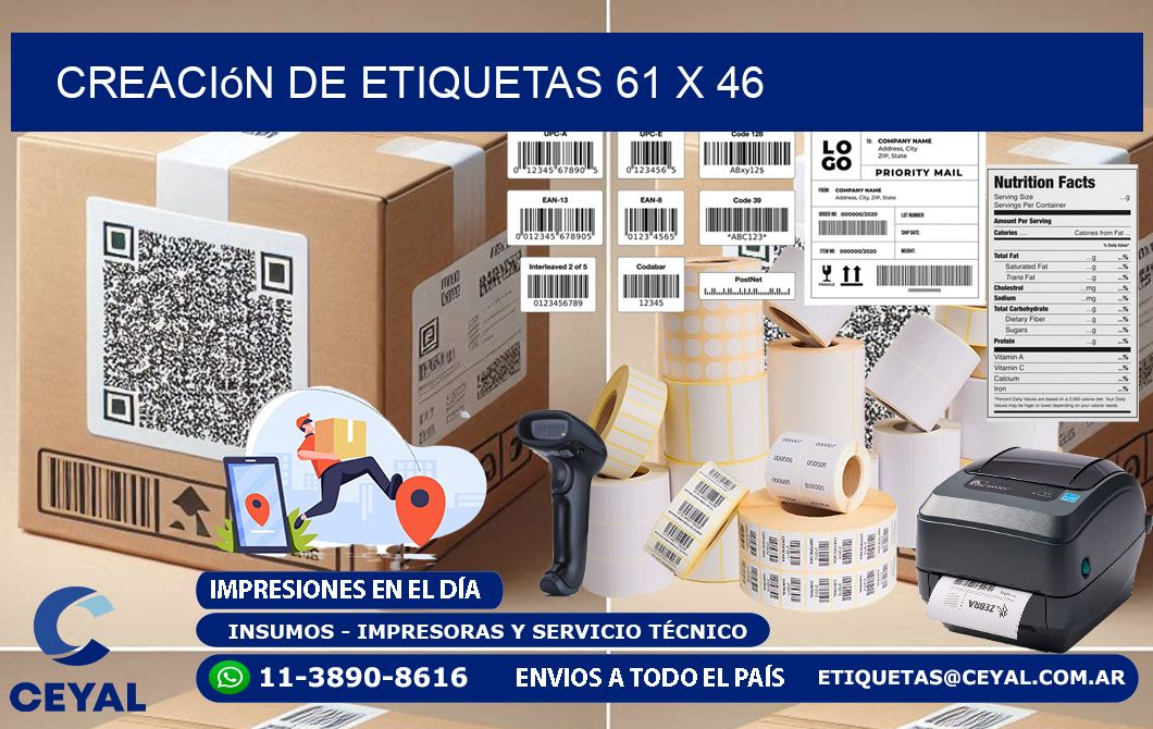Creación de etiquetas 61 x 46