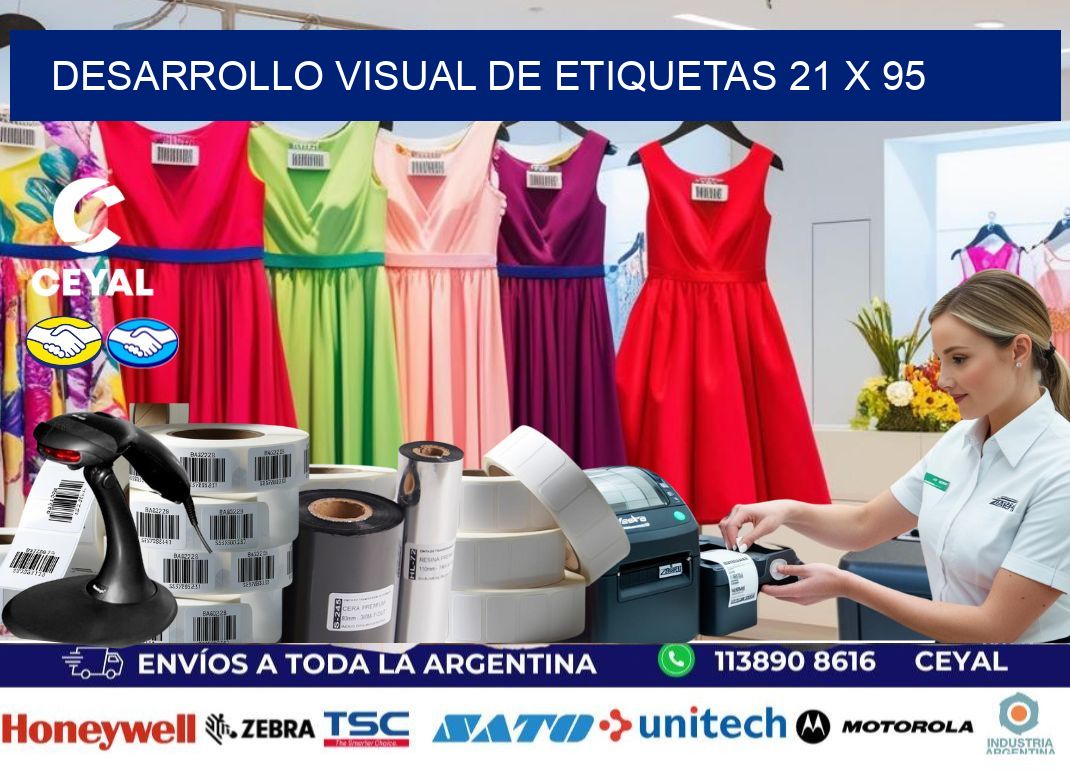 Desarrollo visual de etiquetas 21 x 95
