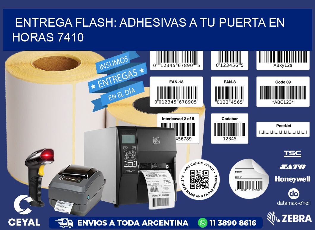 Entrega Flash: Adhesivas A Tu Puerta en Horas 7410