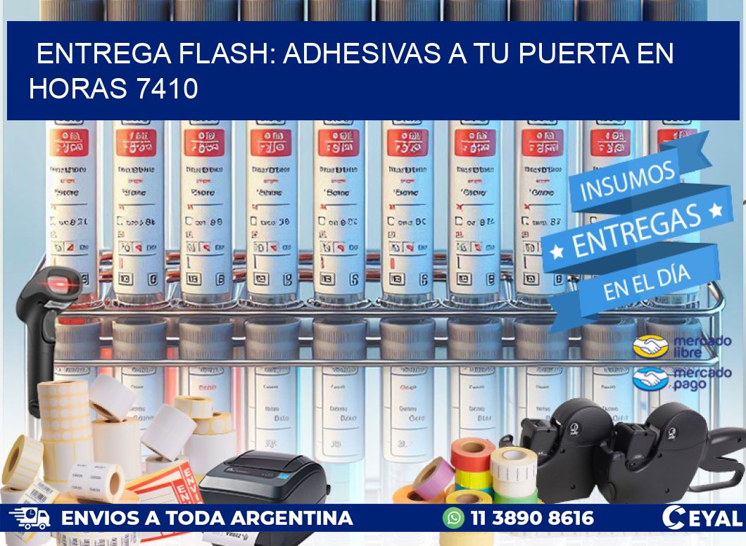 Entrega Flash: Adhesivas A Tu Puerta en Horas 7410