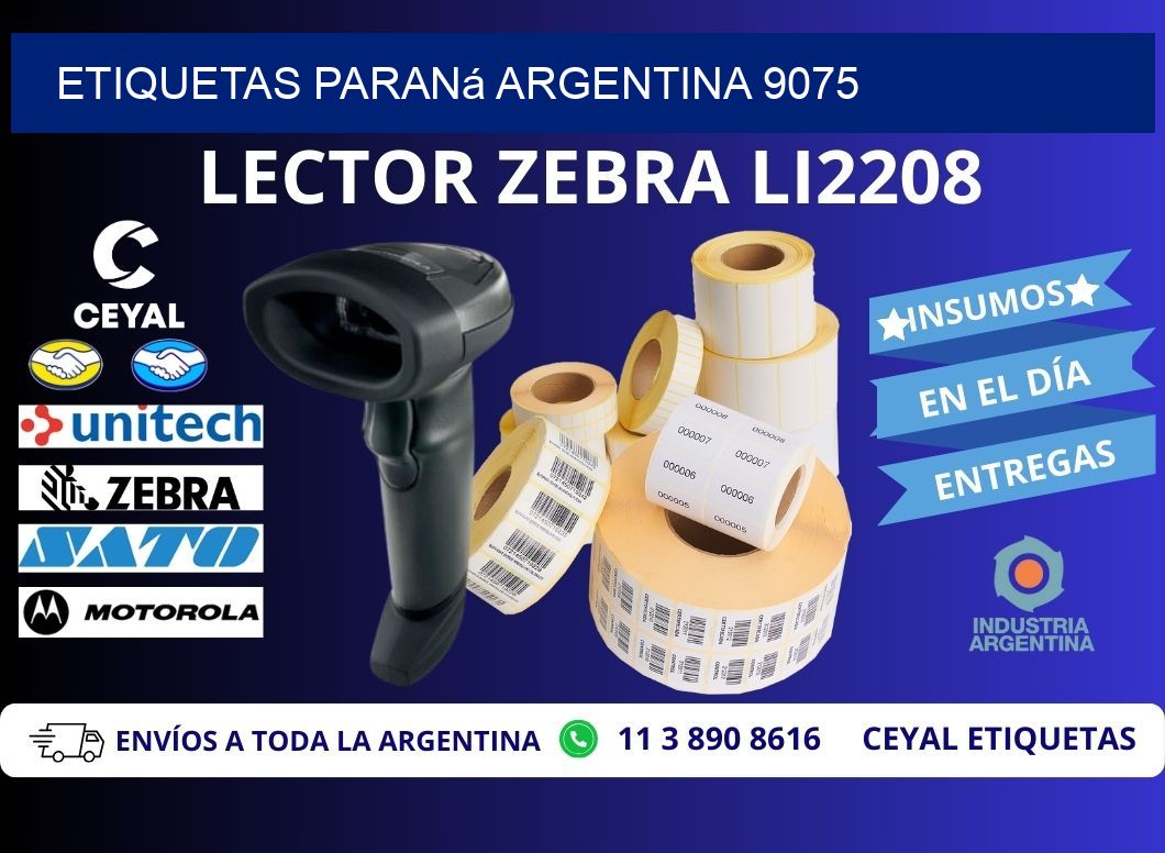 Etiquetas Paraná Argentina 9075