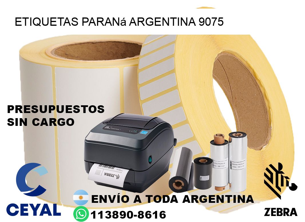 Etiquetas Paraná Argentina 9075