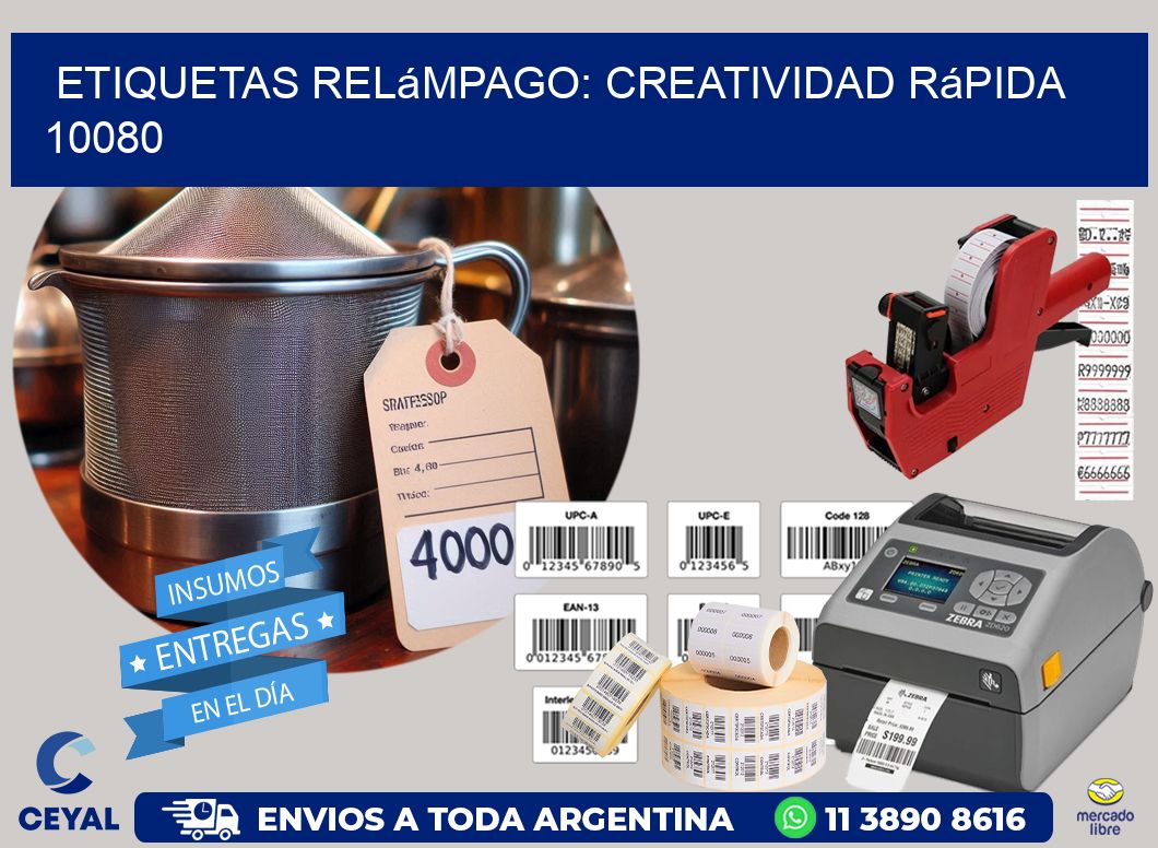 Etiquetas Relámpago: Creatividad Rápida 10080
