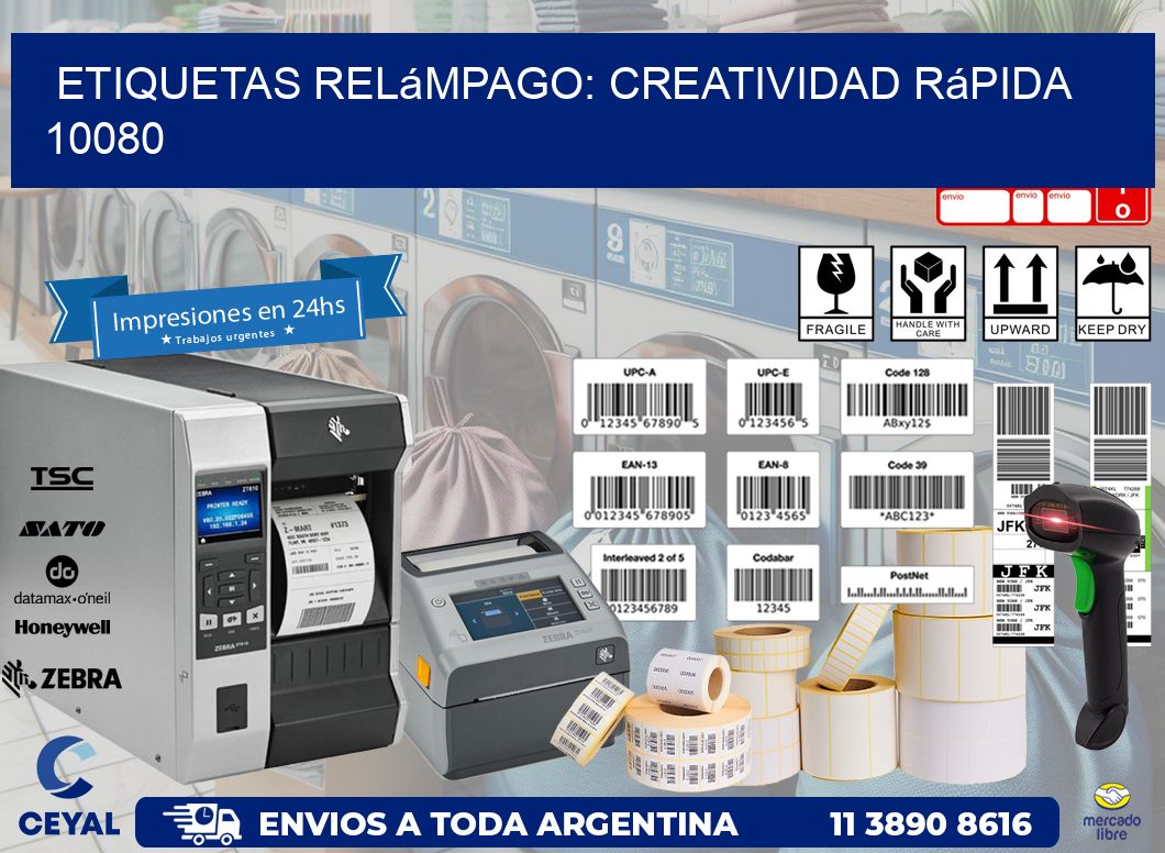 Etiquetas Relámpago: Creatividad Rápida 10080