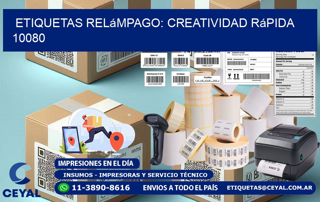 Etiquetas Relámpago: Creatividad Rápida 10080