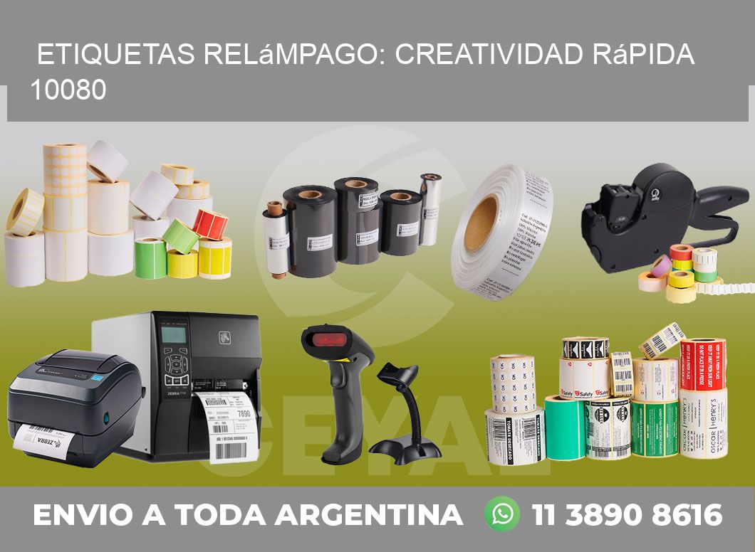 Etiquetas Relámpago: Creatividad Rápida 10080